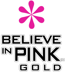 Believe in Pink Gold Logo