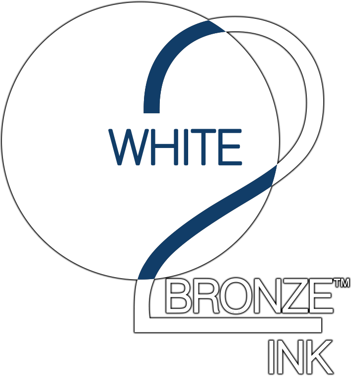 White 2 Bronze Ink Logo